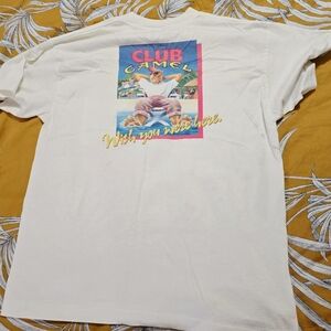 Vintage White 1990s Club Camel Graphic T-Shirt